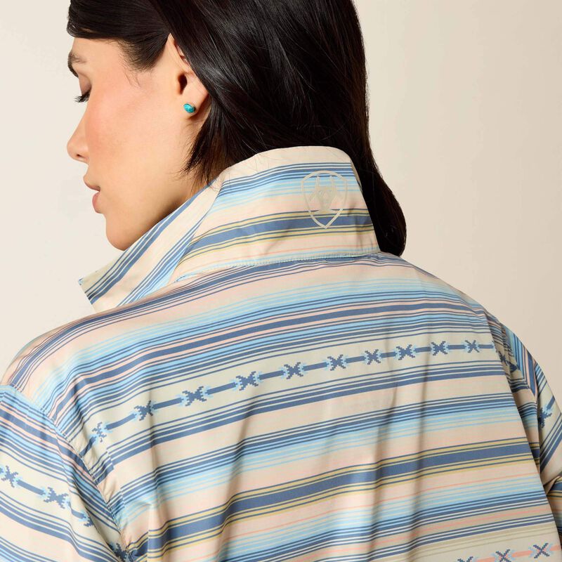 Ariat Whisper Pullover Jacket-SUNSET SERAPE STRIPE