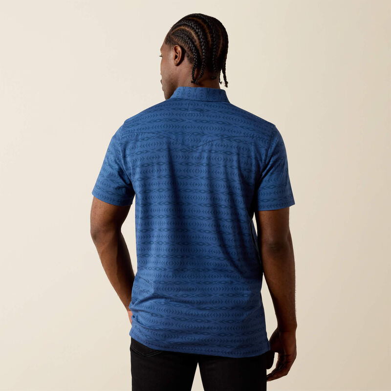 Retro Western Snap Polo