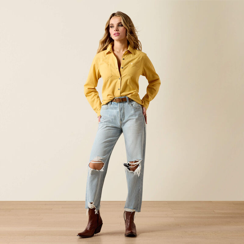 Billie Jean Shirt-RATTAN DOBBY