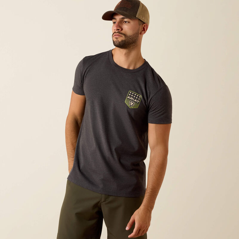 Ariat Stripe Patriotic Badge T-Shirt