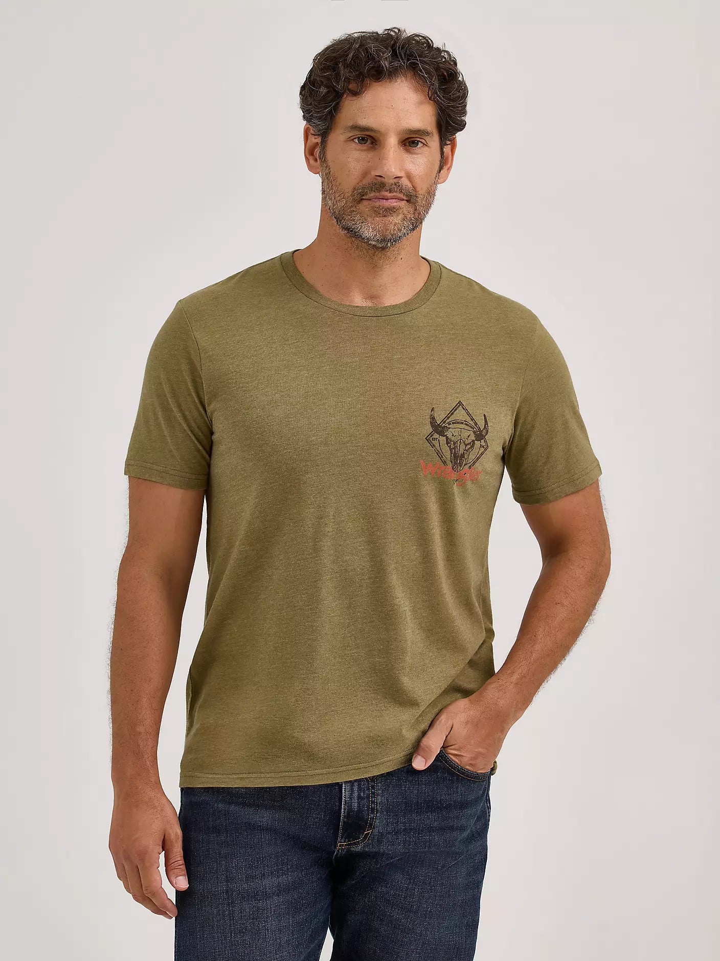 Men's Wrangler Back Graphic T-Shirt (Spirit of the West)