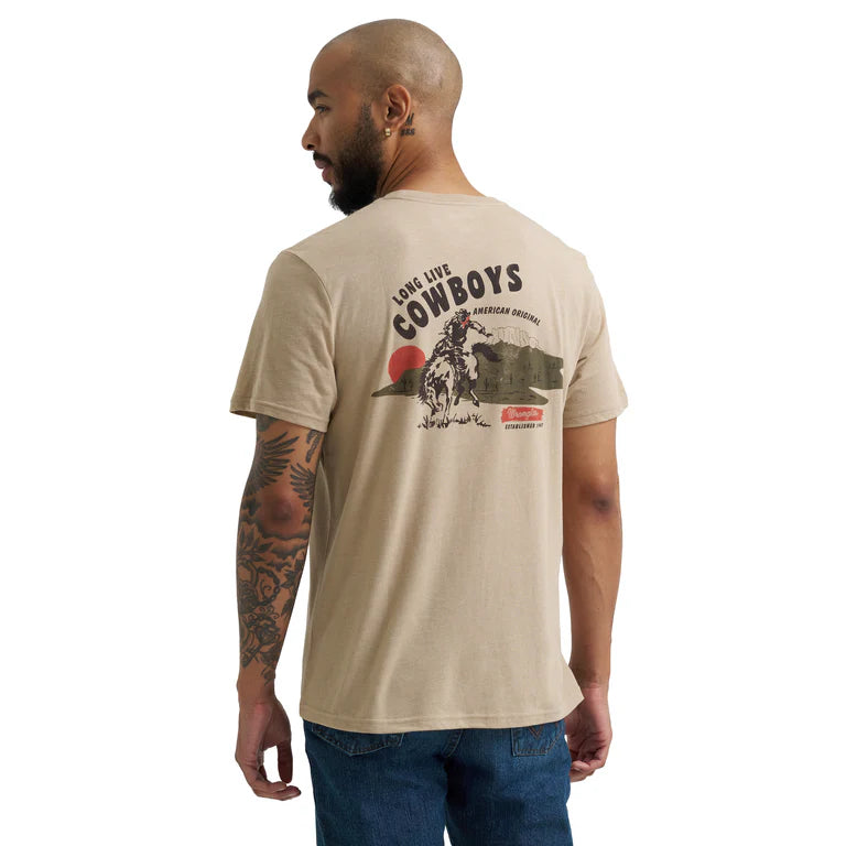 Wrangler Long Live Cowboys Men's Short Sleeve Graphic T-Shirt