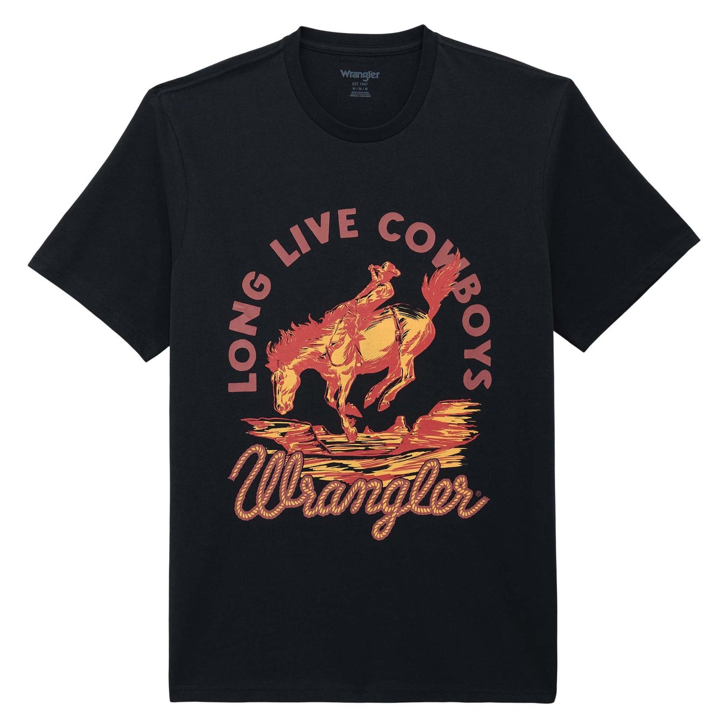 Wrangler® Graphic Short Sleeve T-Shirt - Regular Fit - Jet Black - 112375763
