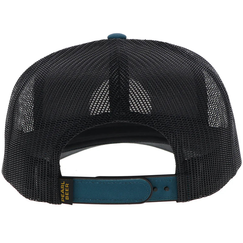 "Pearl" Hat Blue/Black w/Golden Patch