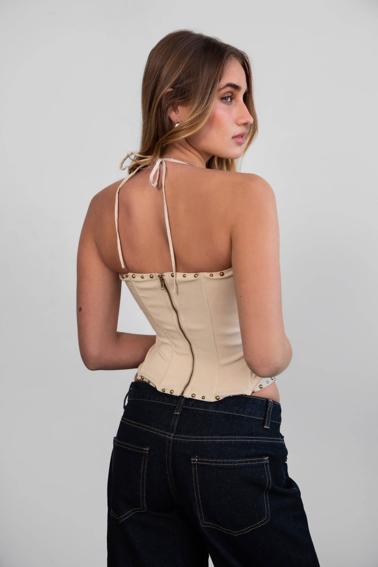 CLEMENTINE Stretch Embroidered Western Bustier Corset Top