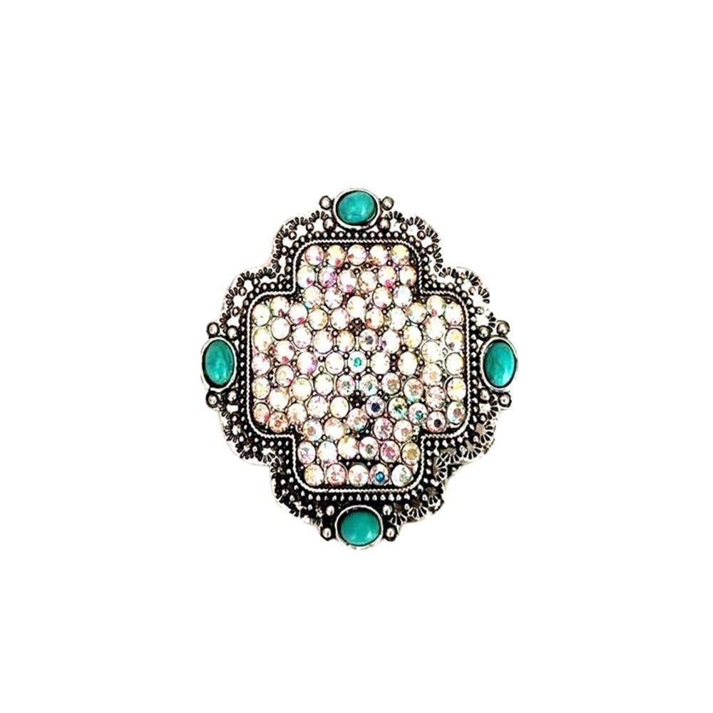 RHINESTONE TQ STONE RING, SBR 0018