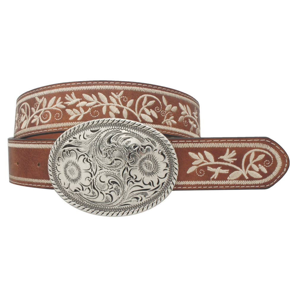 PLUS SIZE EMBROIDERED STRAP OVAL BUCKLE BE, IW 36004ASLPLUS