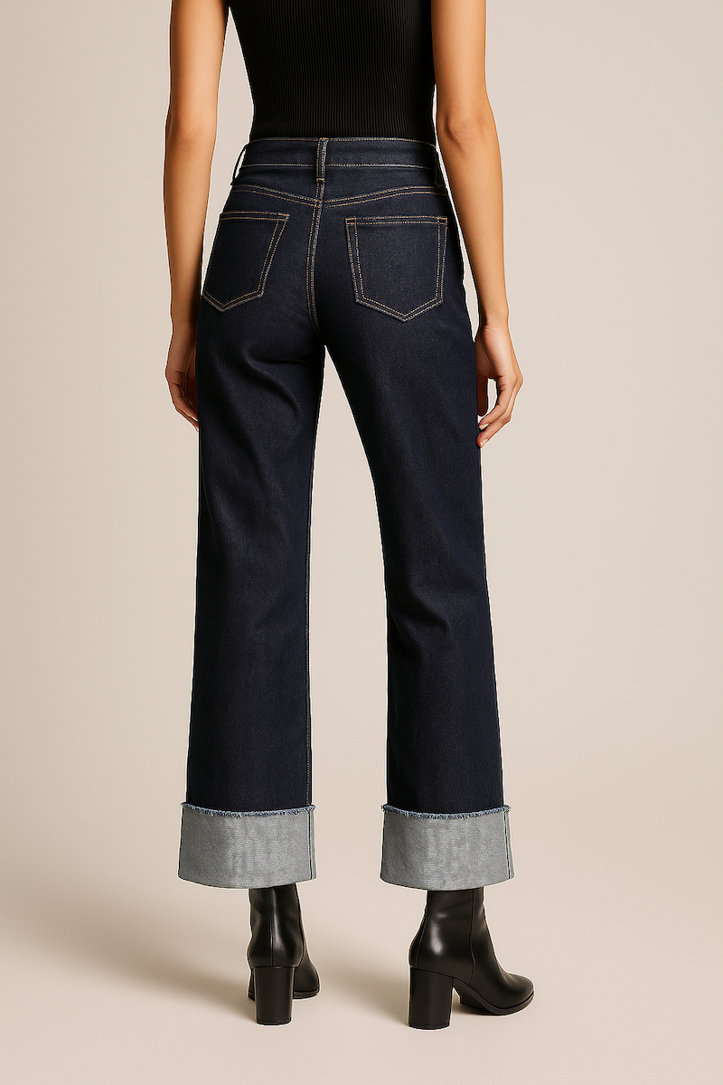 Gary Low Rise Studded Jean Rinse Wash