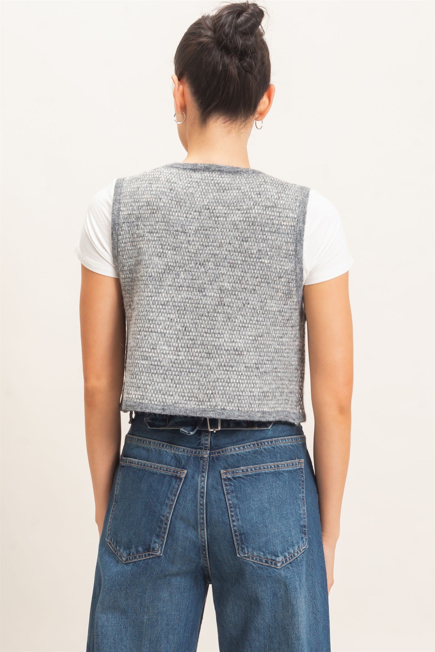 Sweater Vest With Front Ties