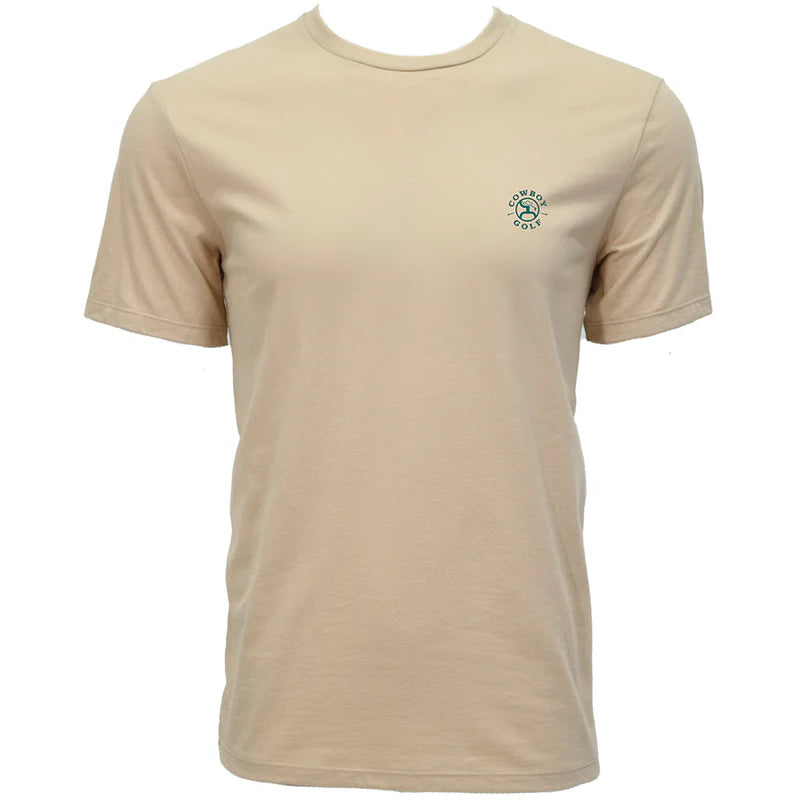 "Western Swing" Tan Cowboy Golf T-shirt