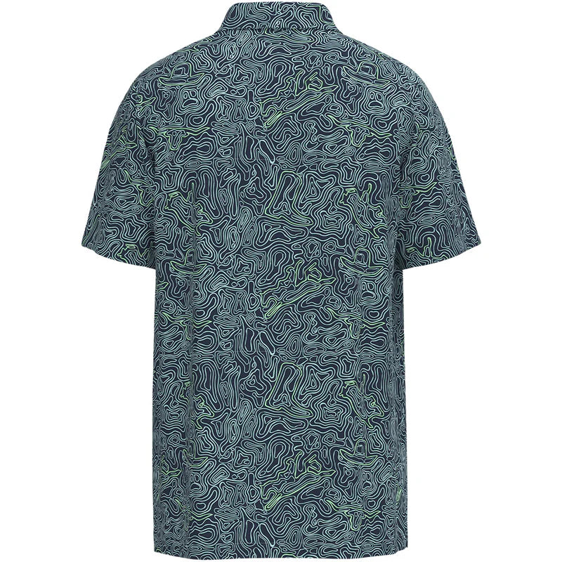 "The Drive" Polo Cloud Blue w/Hemlock Lines