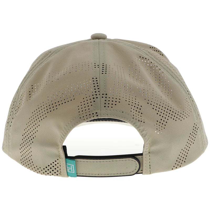 "Cowboy Golf" Hat Tan w/Teal Stitching