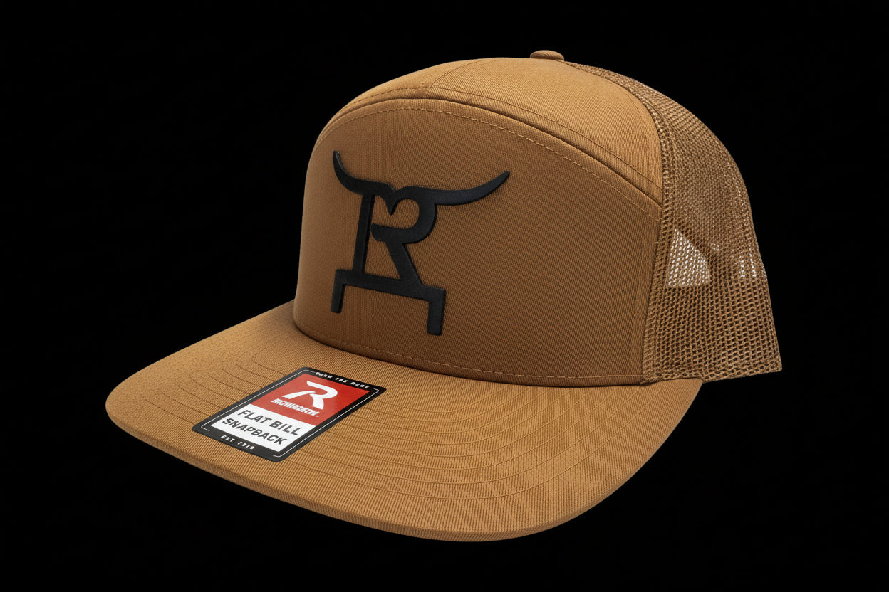 Rustic Ranch Wear- Flat Bill Snapback (CARAMEL)