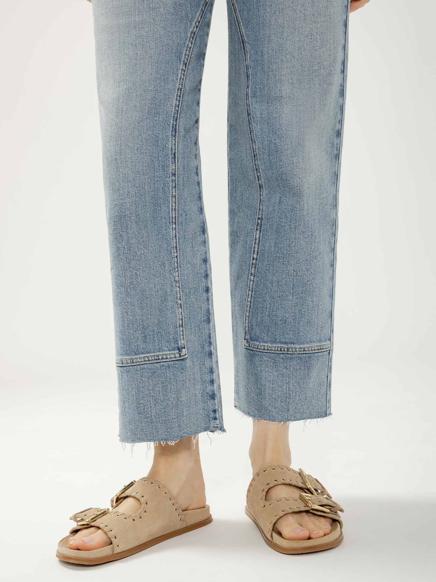 Western Relaxed Straight Leg Jeans