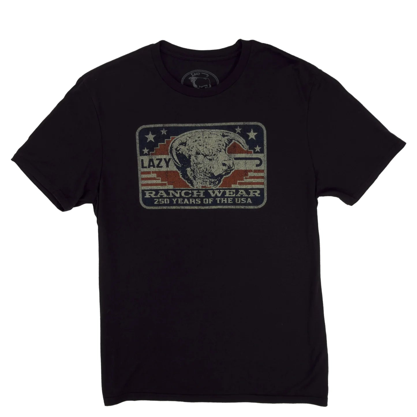 Lazy J Ranch Freedom Short Sleeve T-Shirt - Black