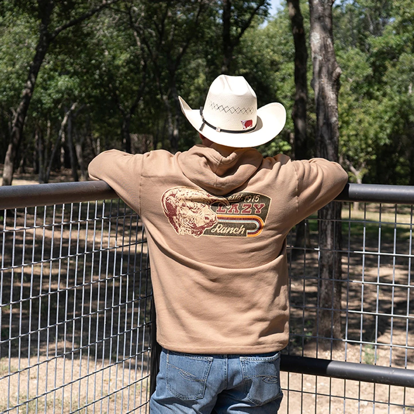 Lazy J Ranch Redford Long Sleeve Hoodie - Tan