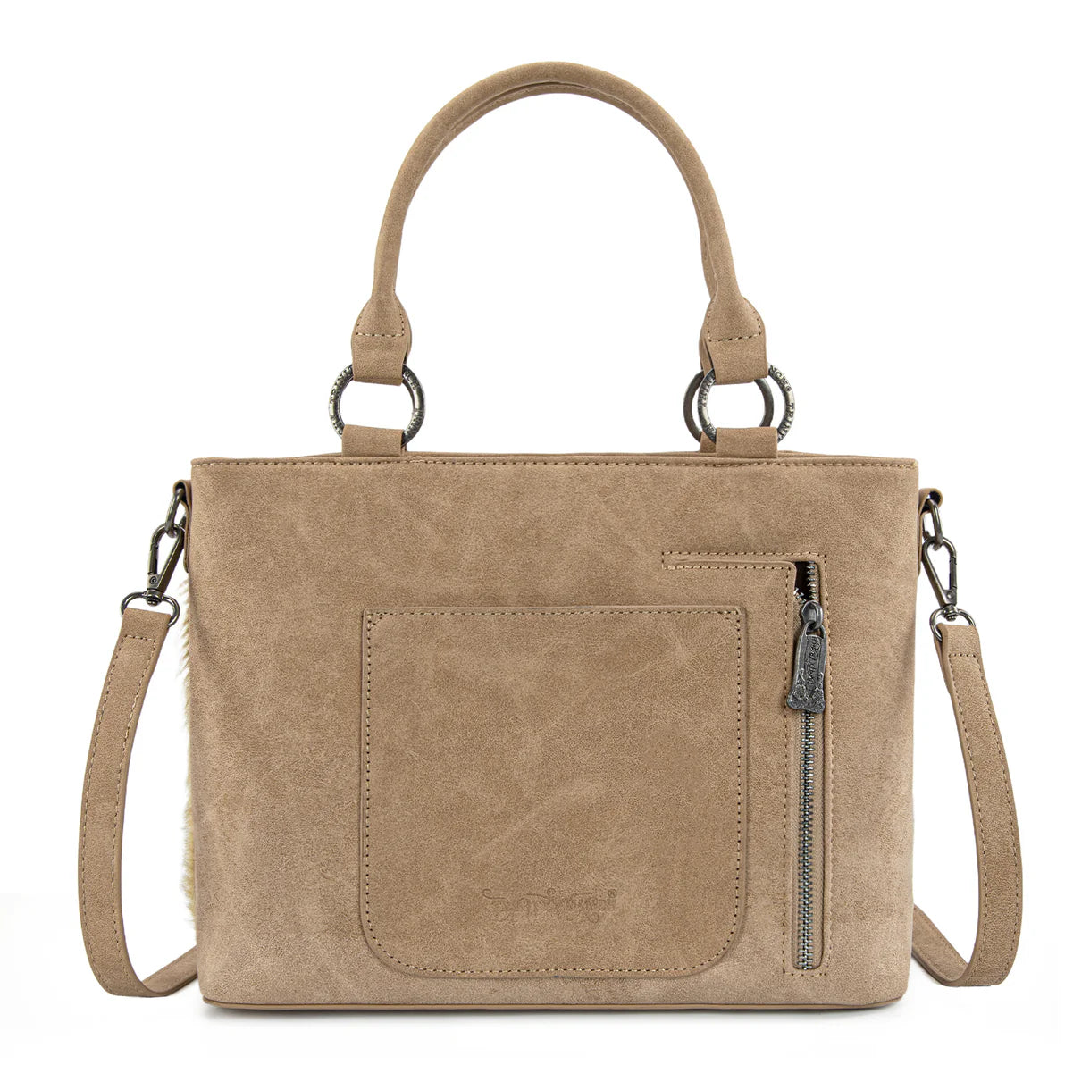 Trinity Ranch Genuine Hair-On Cowhide Collection Concealed Carry Tote