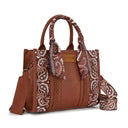 Wrangler Braided Paisley Bandana Tote Bag - Brown