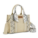Wrangler Braided Paisley Bandana Tote Bag - Tan