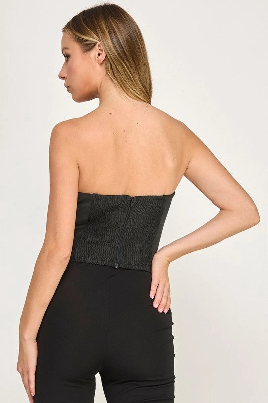 Strapless Studded Top