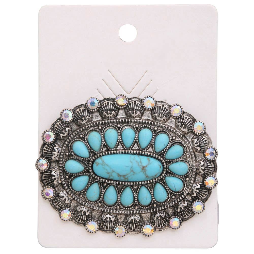 WESTERN CONCHO BROOCH, SBR 0024