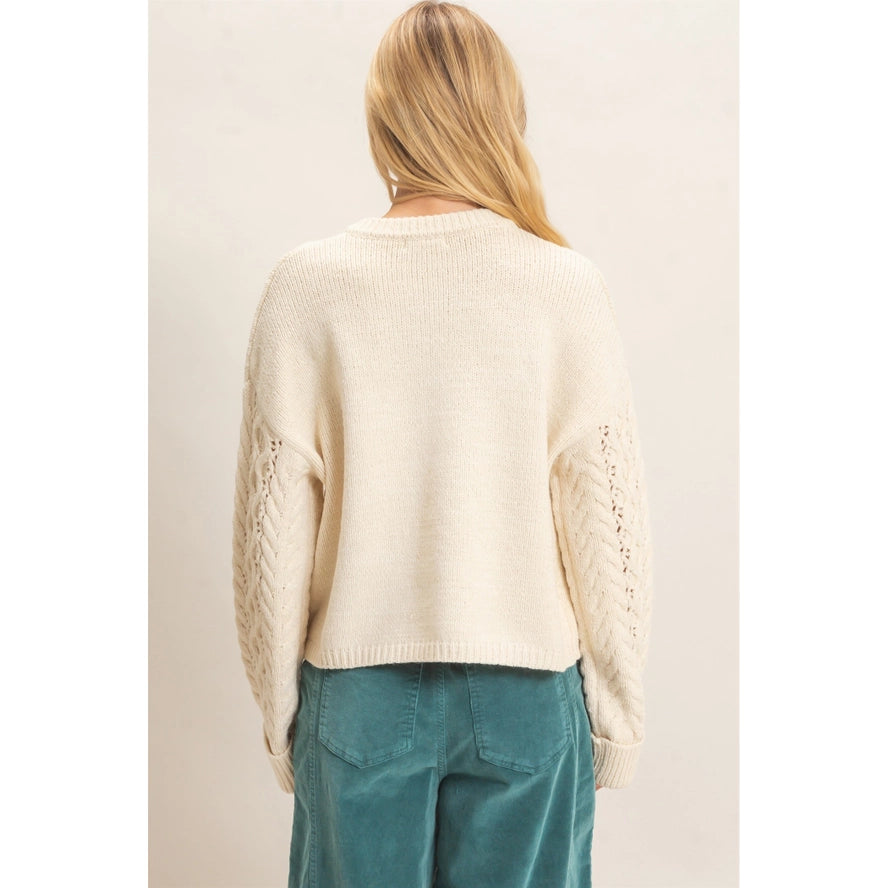 Cable Knit Henley