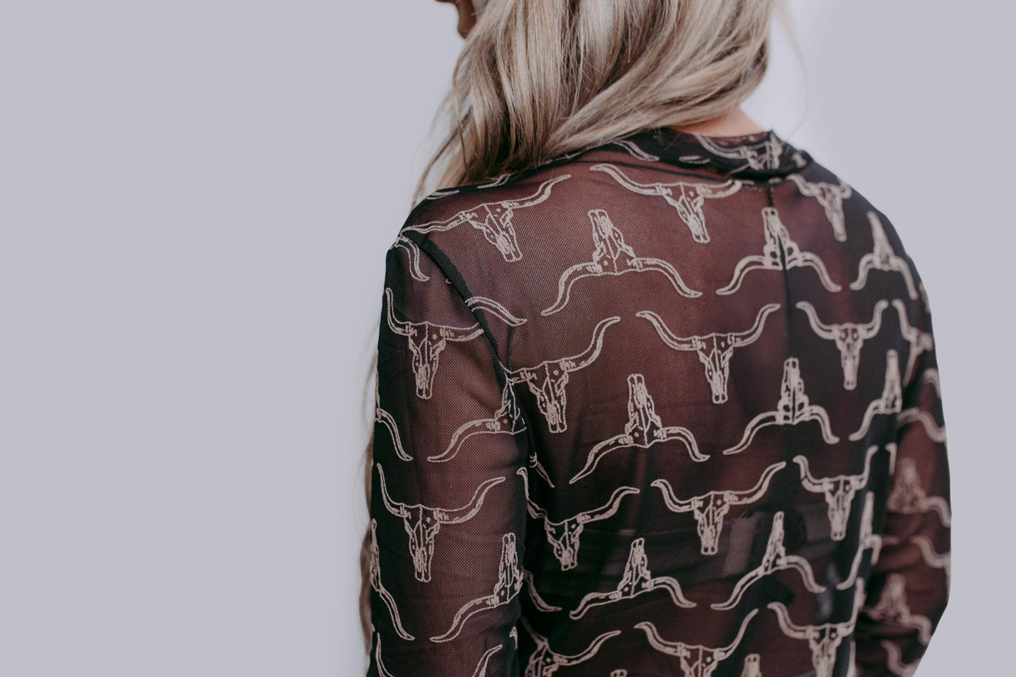 MK396 3D Printed Longhorn Mesh Top - Black/Brown