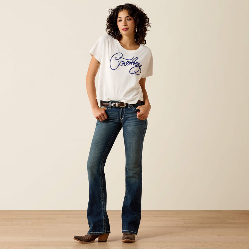 R.E.A.L. Mid Rise Stretch Ivy Stackable Straight Leg Jean