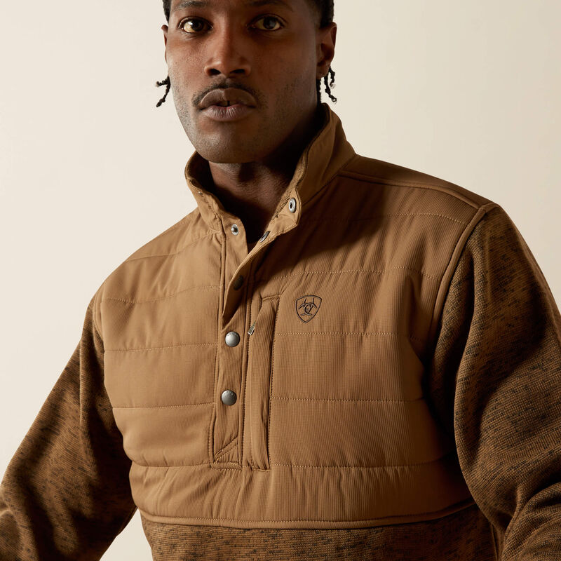 Caldwell Reinforced Snap Sweater/KHAKI