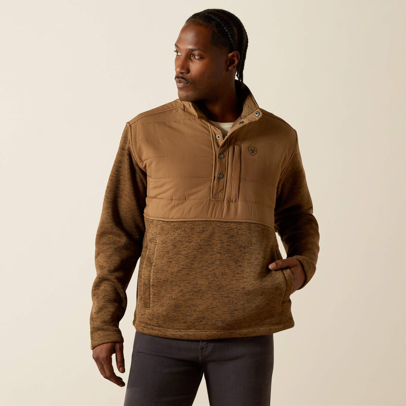 Caldwell Reinforced Snap Sweater/KHAKI