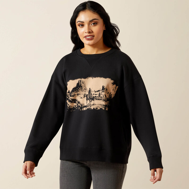 Outlaw Oversized Sweatshirt/Black