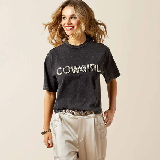 Ariat Pearl T-Shirt/Washed Black