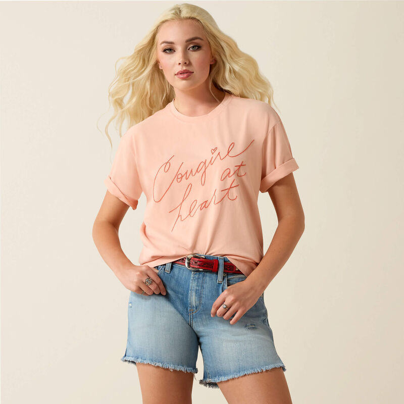 Cowgirl at Heart T-Shirt/Tropical Peach