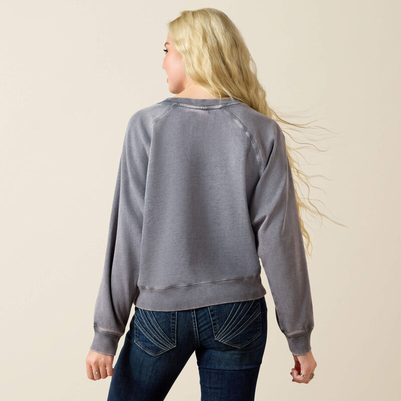 Vintage Raglan Sweatshirt-OMBRE BLUE MINERAL WASH