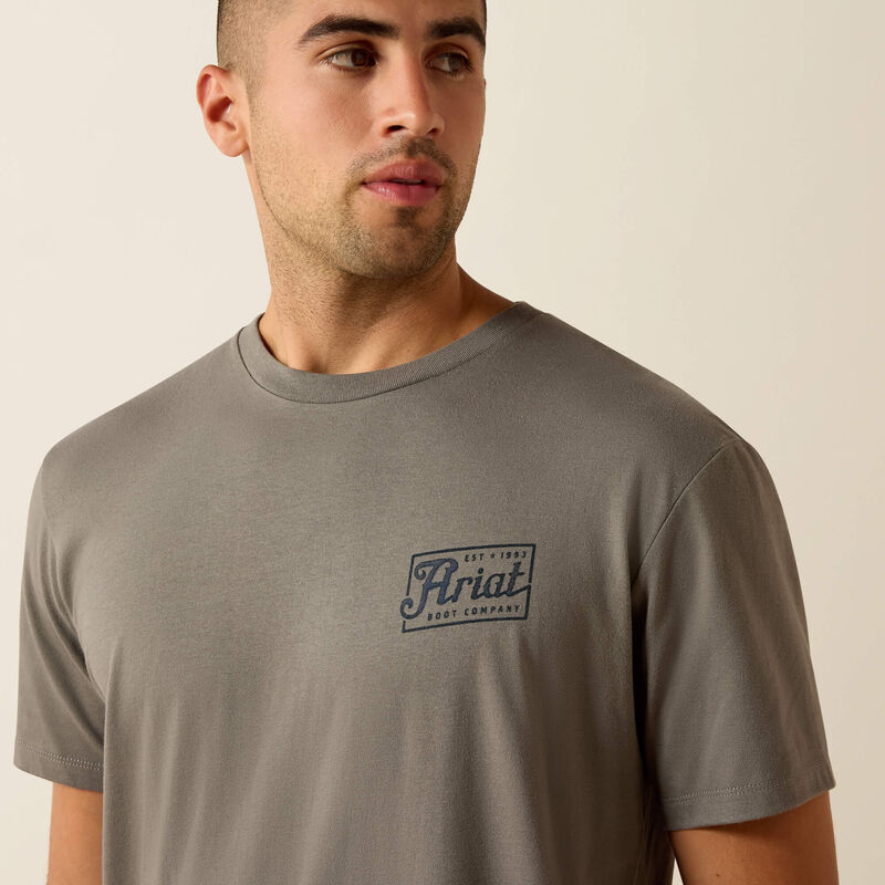 Ariat Paintriot Classic Fit T-Shirt-SMOKED PEARL