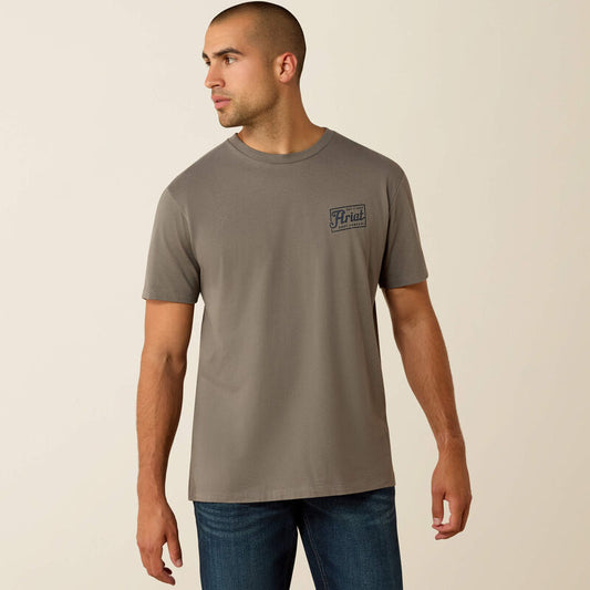 Ariat Paintriot Classic Fit T-Shirt-SMOKED PEARL