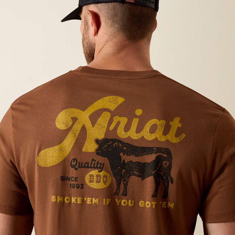 Ariat BBQ Smoke Classic Fit T-Shirt-SOFT SILT