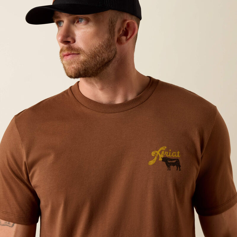 Ariat BBQ Smoke Classic Fit T-Shirt-SOFT SILT