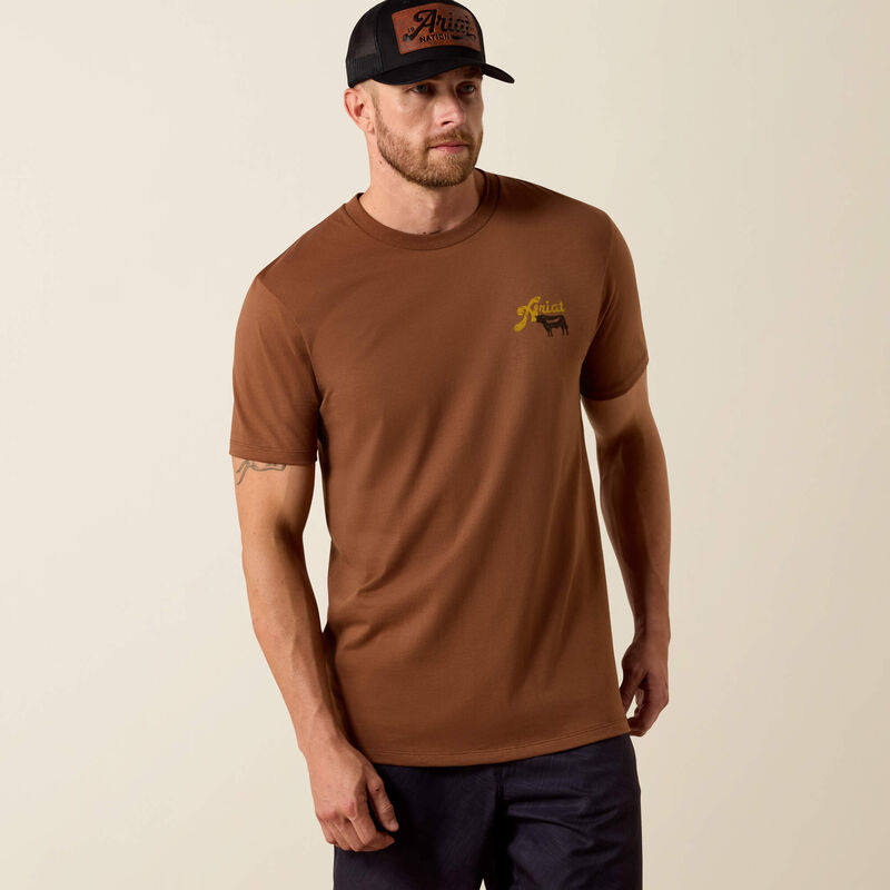 Ariat BBQ Smoke Classic Fit T-Shirt-SOFT SILT
