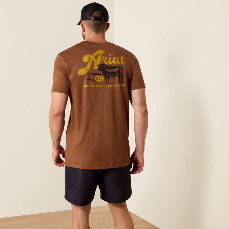 Ariat BBQ Smoke Classic Fit T-Shirt-SOFT SILT