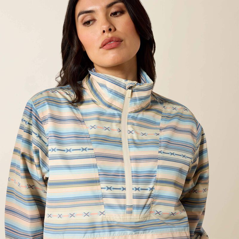 Ariat Whisper Pullover Jacket-SUNSET SERAPE STRIPE