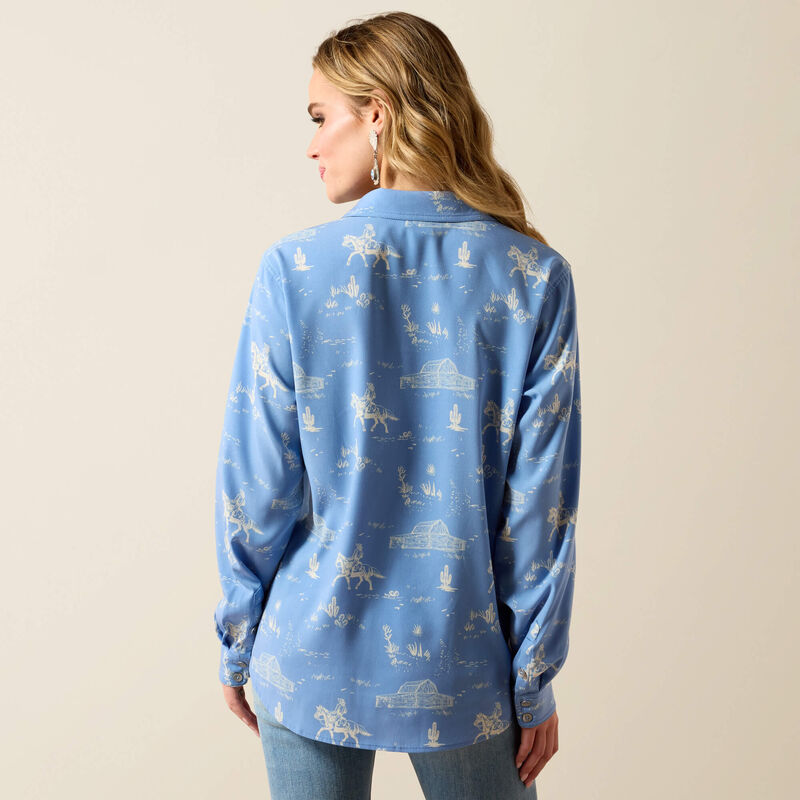 Homestyle Shirt/ASHLEIGH BLUE RANCHSCAPE