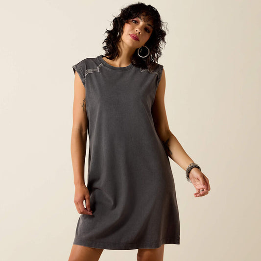 Jordan Dress/CHARCOAL MINERAL WASH