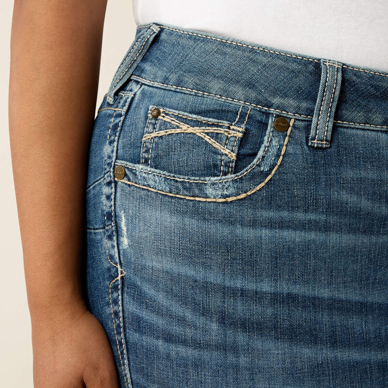 Mid Rise Estelle Straight Leg Jeans-CANADIAN