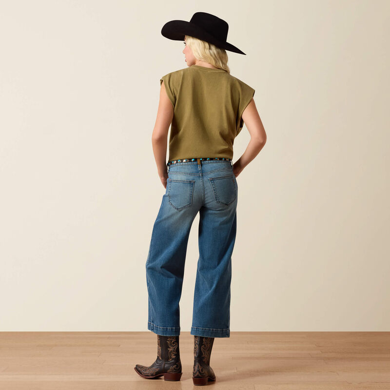 Perfect Rise Jazmine Wide Leg Crop Jeans-ALBUQUERQUE