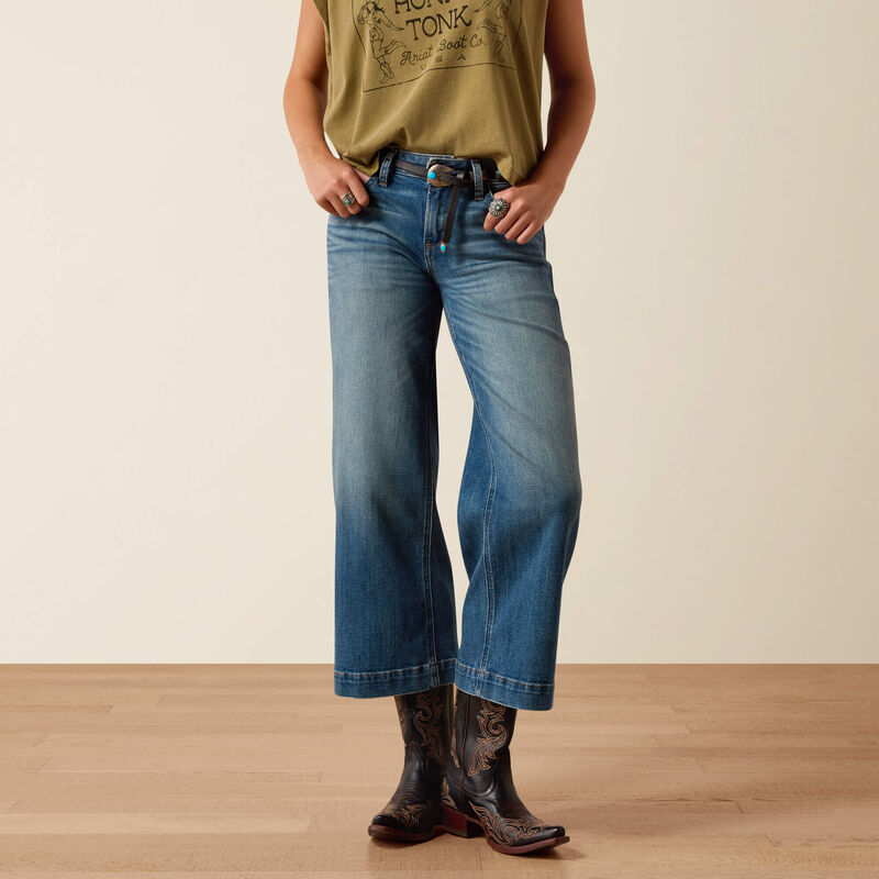 Perfect Rise Jazmine Wide Leg Crop Jeans-ALBUQUERQUE