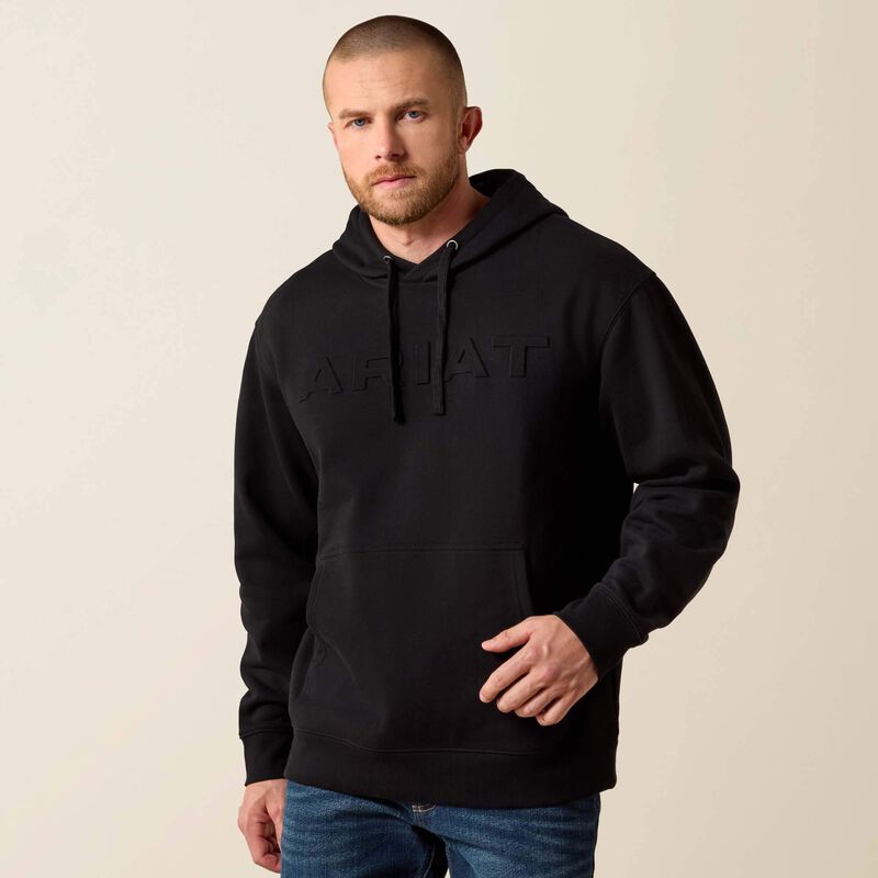 Ariat Embossed Logo Hoodie-Black