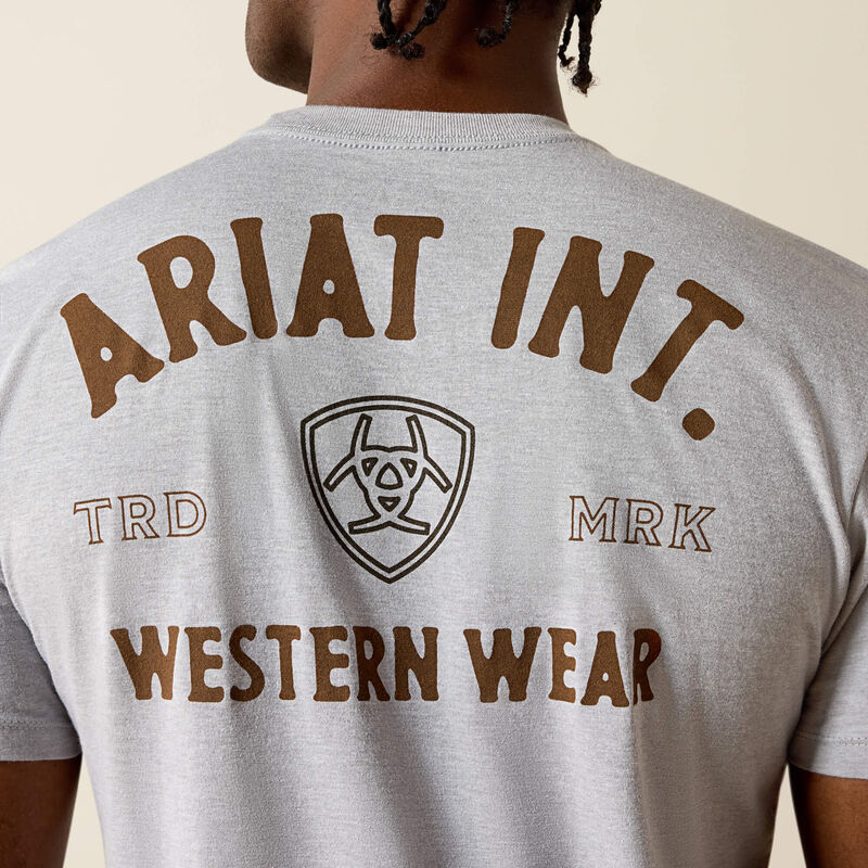Ariat Outline Shop T-Shirt-PEWTER
