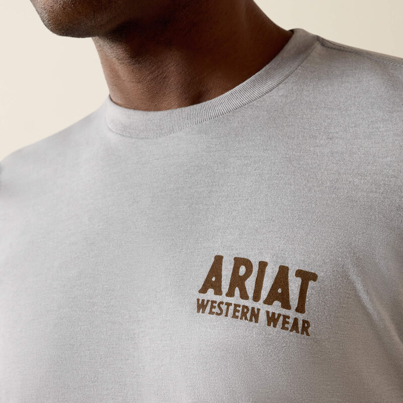 Ariat Outline Shop T-Shirt-PEWTER