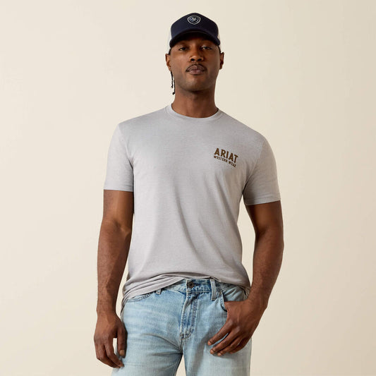 Ariat Outline Shop T-Shirt-PEWTER